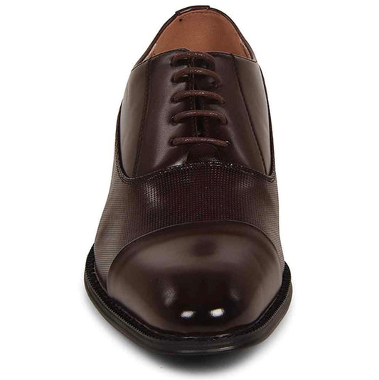 Goor Dark Brown Toe Cap Shoe