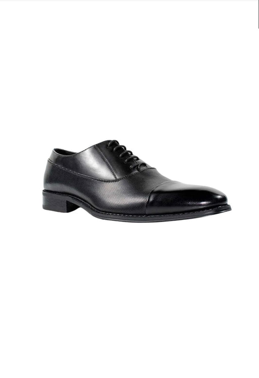 Goor Black Toe Cap Shoe